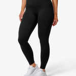 Essence Eda Leggings, Black, From The Side.