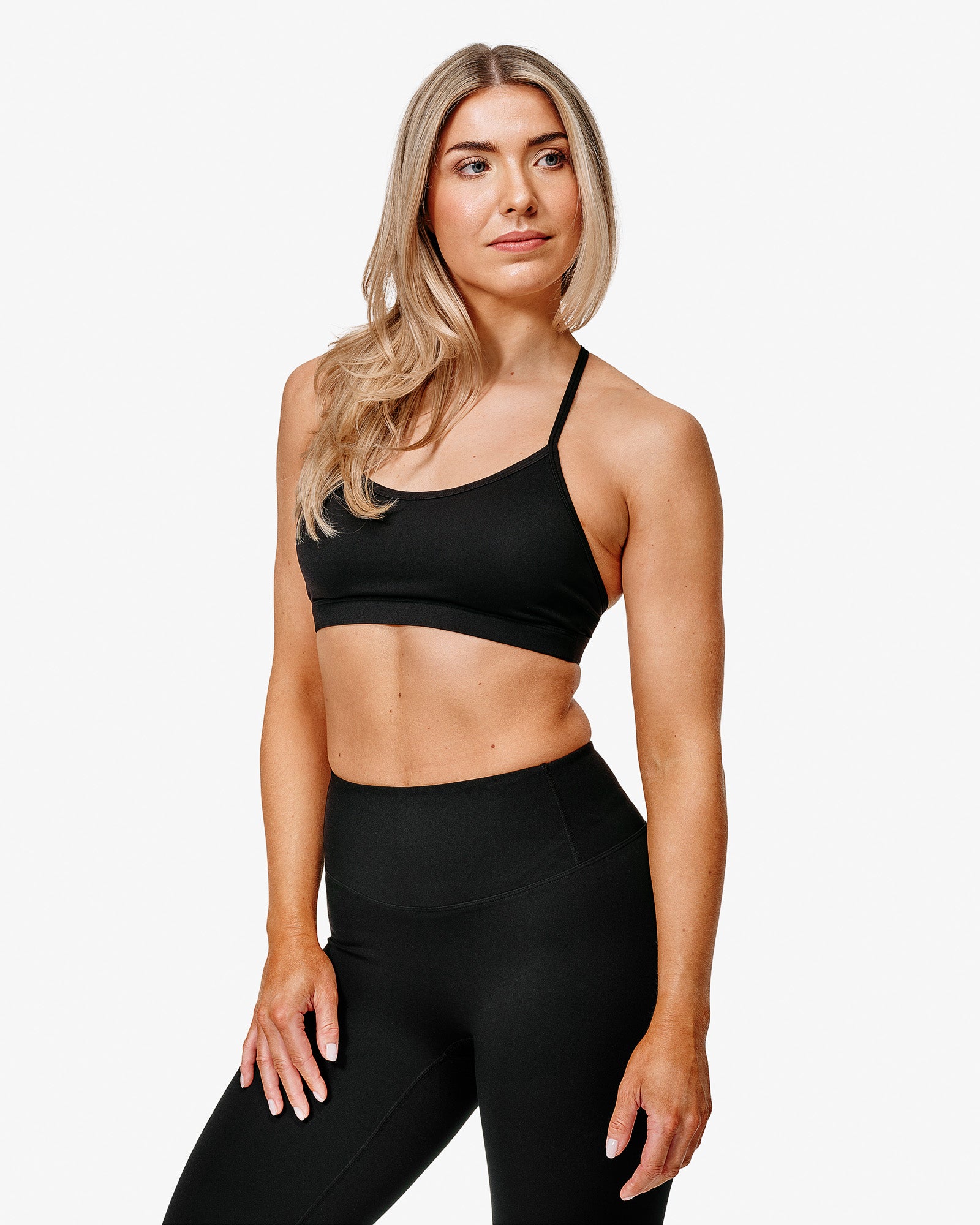 Essence Eda Sports Bra, Black, From The Side.