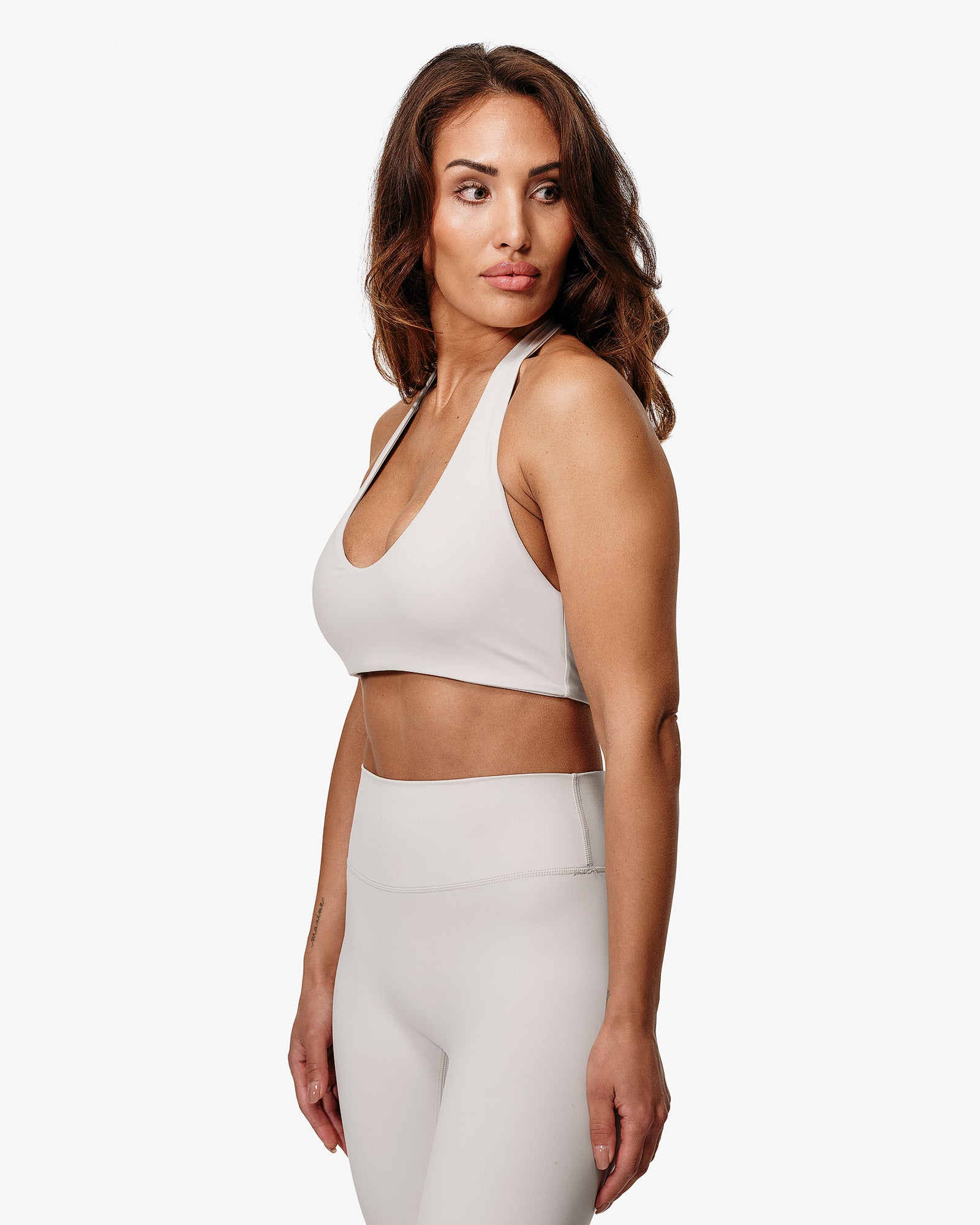 Essence Sia Sports Bra, White, From The Side.