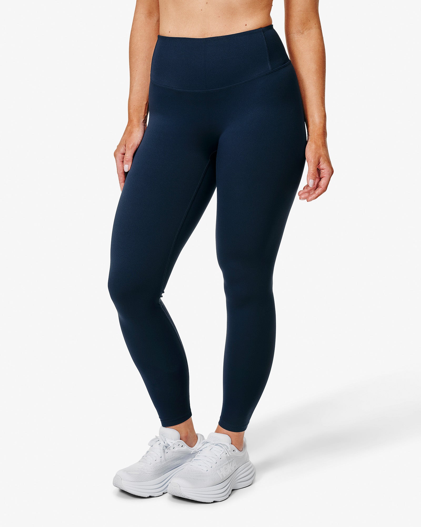 Essence Eda Leggings, Blue, From The Side.