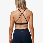 Essence Eda Sports Bra, Blue, Back Side.