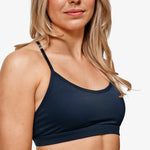 Essence Eda Sports Bra, Blue, Close-Up.