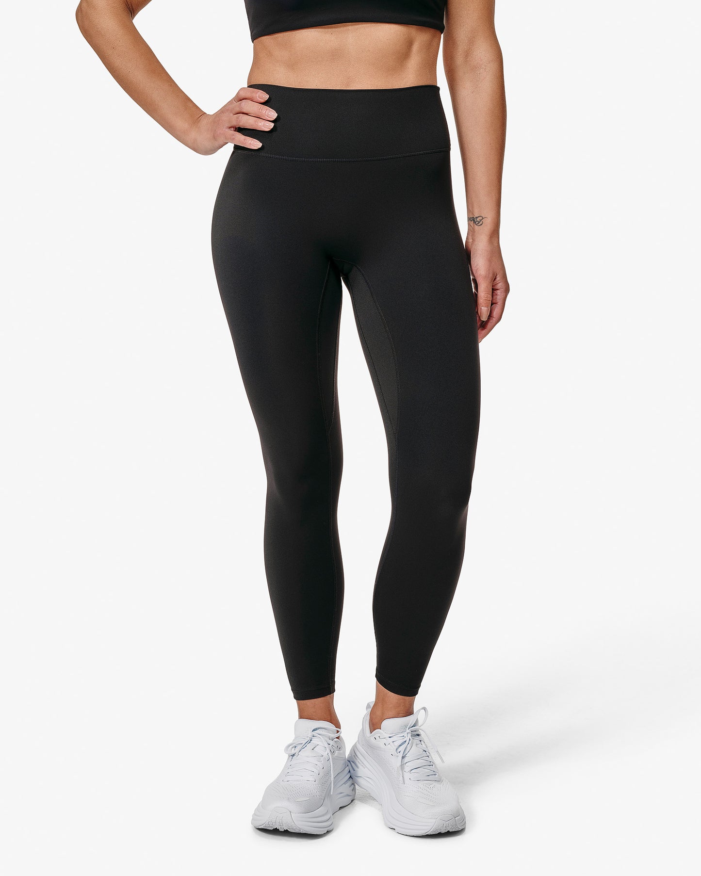 Essence Sia Leggings, Black, Front Side. 