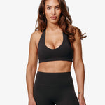 Essence Sia Sports Bra, Black, Front Side.