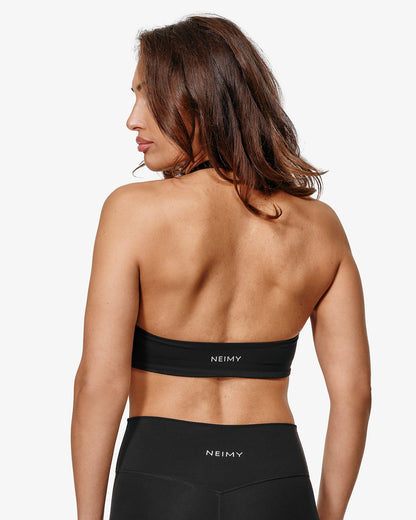 Essence Sia Sports Bra, Black, Back Side.