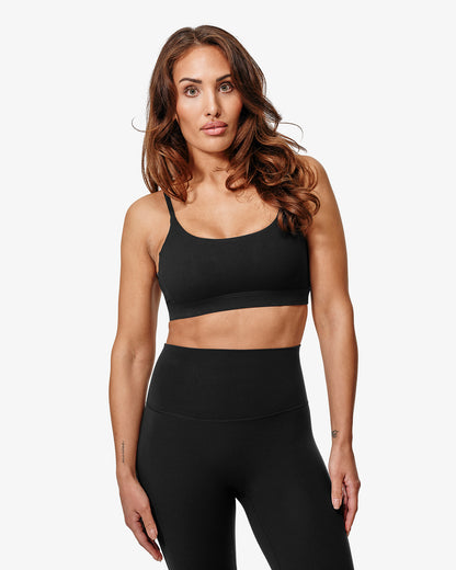 Supreme Ivy Sports Bra, Black, Front Side.