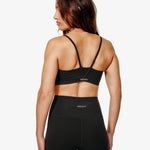 Supreme Ivy Sports Bra, Black, Back Side.