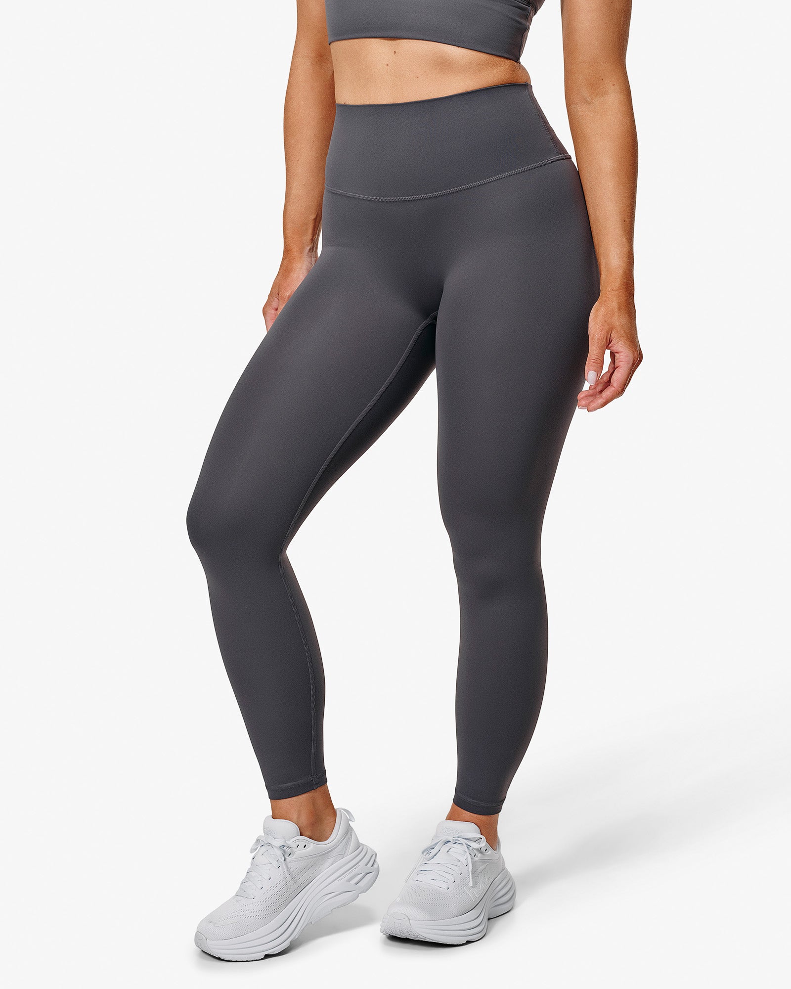 Hero Ace Leggings, Grey, From The Side.