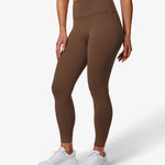 Essence Tess Leggings, Brown, From The Side.
