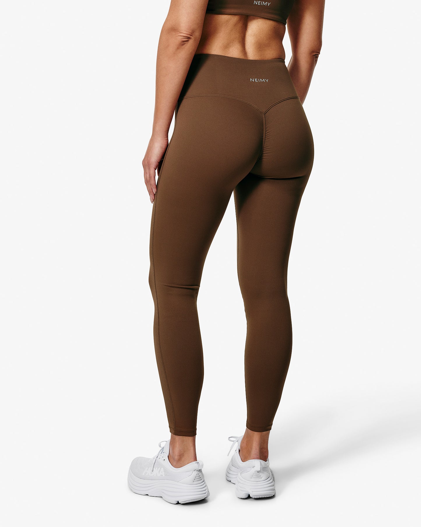 Essence Tess Leggings, Brown, Back Side.