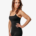 Lua Tank Top, Black, From The Side.