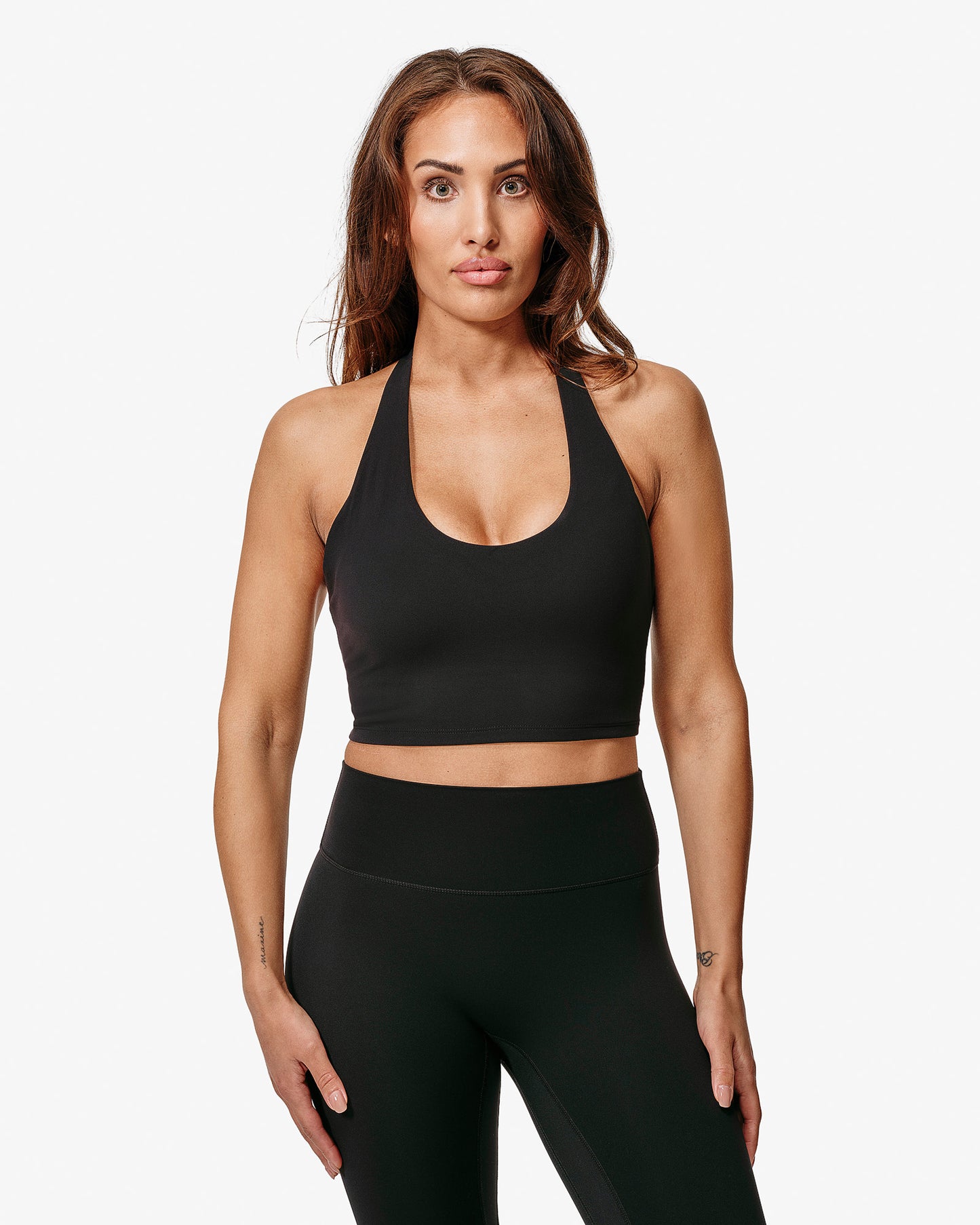 Hero Lea Sports Bra, Black, Front Side.